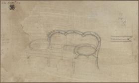 Entwurf zu einem Sofa & architektonisches Detail