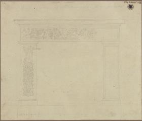 Berlin, Wilhelmplatz. Palais des Prinzen Karl von Preußen. Entwurf zu einer Kamineinfassung