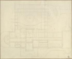 Grundrissskizze zum Landhaus Dawydow