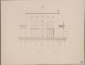 Die Residenz eines Fürsten. Wohnung der Fürstin. Äußere Ansicht