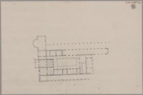 Rekonstruktion der Villa Tusca nach Plinius. Variante des Grundrisses