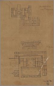 Rekonstruktion der Villa Laurentina nach Plinius. Grundriss & Entwurf zur Villa Tuscum. Grundriss und Vogelperspektive