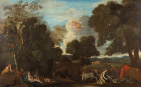 Landschaft mit Juno und dem getöteten Argus