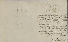 Brief der Oberbaudeputation vom 5. März 1827