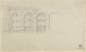 Entwurf zu einer Palastfassade mit kolossaler Arkade