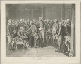 Ziethen sitzend vor seinem König, 25.ten Januar 1785