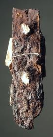 Messergriff mit Rest des hölzernen, mit je zwei Nieten befestigten Griffbeschlags