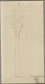 Maurische Säule mit Bogenansatz