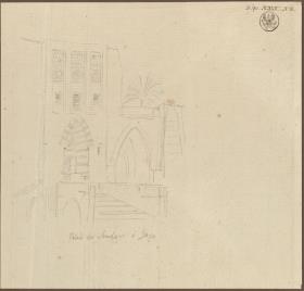 Entwürfe zu orientalischer Spitzbogenarchitektur / Palais der Soudans zu Gaza