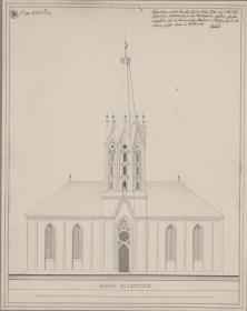 Letschin. Ausführungsentwurf zur Dorfkirche.