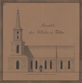 Teltow. St. Andreaskirche. Wiederherstellungsentwurf