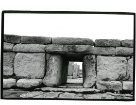 Malta, Haġar Qim, Eingang in den Tempel