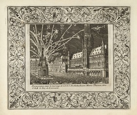 Rejouissance pour le mariage de. S.A.S. L'Archiduchesse Marie Therese, avec S.A.R. le Duc de Lorraine