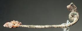 Bronzefibel mit dickem Eisenbügel (zerbrochen)