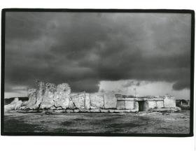 Malta, Haġar Qim, die Fassade und ein Teil der Außenmauer