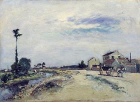 Kleiner Kanal an der Seine bei Meudon