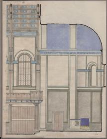 Berlin, Wedding. St. Johann in Moabit. Entwurf zur Ausmalung der Kirche