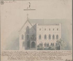 Erfurt. Martinsstift. Entwurf zum Umbau. Ansicht
