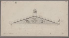 Berlin, Wilhelmplatz. Palais des Prinzen Karl von Preußen. Entwurf zu einem Giebelrelief