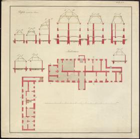 Berlin. Pariser Platz. Gebäudegrundriss. Palais Prinz Wilhelm. Grundstück Syburg. Gebäudegrundriss. Souterrain