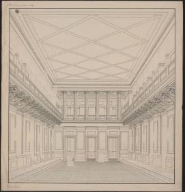 Berlin. Schauspielhaus auf dem Gendarmenmarkt, Konzertsaal. Ansicht