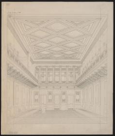 Berlin. Schauspielhaus auf dem Gendarmenmarkt, Konzertsaal. Ansicht