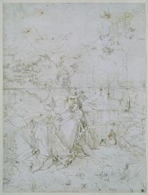 Maria mit vielen Tieren