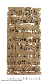 Hieratischer Papyrus mit einem Brief des Hohepriesters Mencheperre