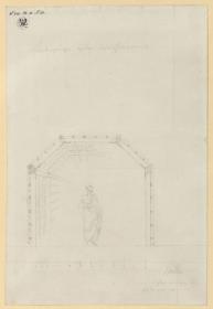 Potsdam-Sanssouci. Schloss Charlottenhof. Laubengang neben dem Quincunx. Ansicht