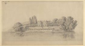 Berlin. Schloss Glienicke, Casino. Ansicht von der Wasserseite