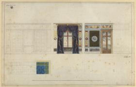 Berlin. Schloss Glienicke, Casino. Entwurf zum Südzimmer