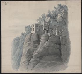 Kastel bei Saarburg. Klause. Perspektivische Ansicht