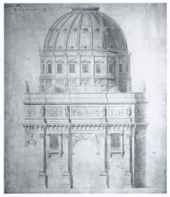 Berlin. Schloss. Entwurf zur Kapelle über Portal III. Aufriss