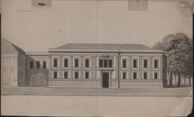 Berlin. Prinzessinnenpalais. Zweiter Entwurf zur Fassade des Kopfbaues
