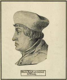 Albrecht Bischoff vnd Churfürst zu Maintz