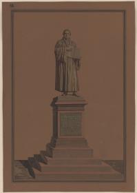 Wittenberg. Entwurf zum Luther-Denkmal