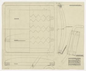 Flachpolstersitz und Rücken zu Stuhl-Modell 022 (Möbelentwürfe, Sitzmöbel)