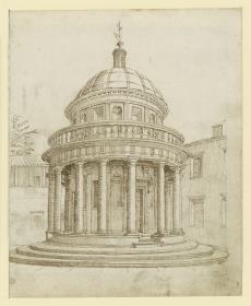Ansicht des Tempietto von Bramante
