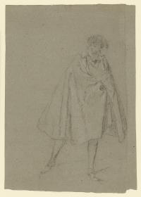 L´Hiver) / Der Winter  (Studie einer männlichen Figur) für ein Gemälde aus einer Serie der vier Jahreszeiten (heute Musée du Louvre, Paris)