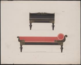 Tafel 4: Ansichten einer Chaiselongue