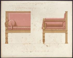 Tafel 15: Ein Sofa aus dem Palais des Prinzen Albrecht in Berlin