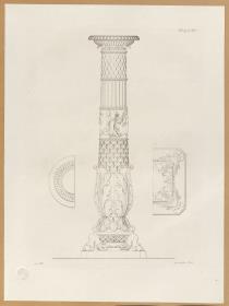 Vorbilder für Fabrikanten und Handwerker. Teil 1, Abteilung 2, Blatt 17: Kandelaber aus Marmor aus der Gegend um Neapel