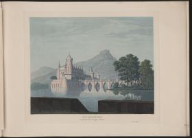 Undine. Oper von E. T. A. Hoffmann. Entwurf der 9. Dekoration. Burg Ringstetten