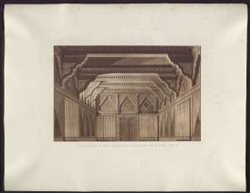 Ratibor und Wanda. Schauspiel von Jakob Andreas Konrad Levezow. 2. Entwurf zur 2. Dekoration. Frauengemach in der Burg