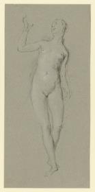 Weibliche Aktfigur - "Galatea" (Studie zu Pygmalion im Konzertzimmer des Schlosses Sanssouci)