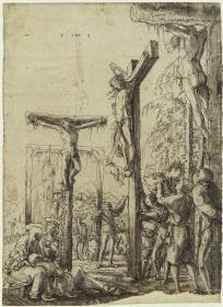 Christus und die beiden Schächer am Kreuz