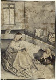 Maria mit dem Kinde in der Wohnstube