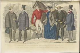 Europäische Modenzeitung für Herren-Garderobe: London Fashions for the Autumn & Winter of 1852-3: Herren- und Damenbekleidung