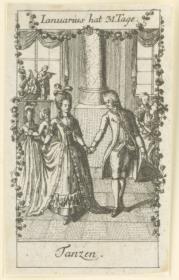 Monatsdarstellung: Januar, Tanz