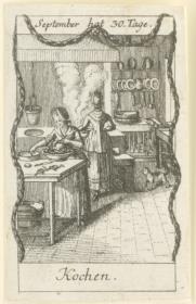 Monatsdarstellung: September, Kochen